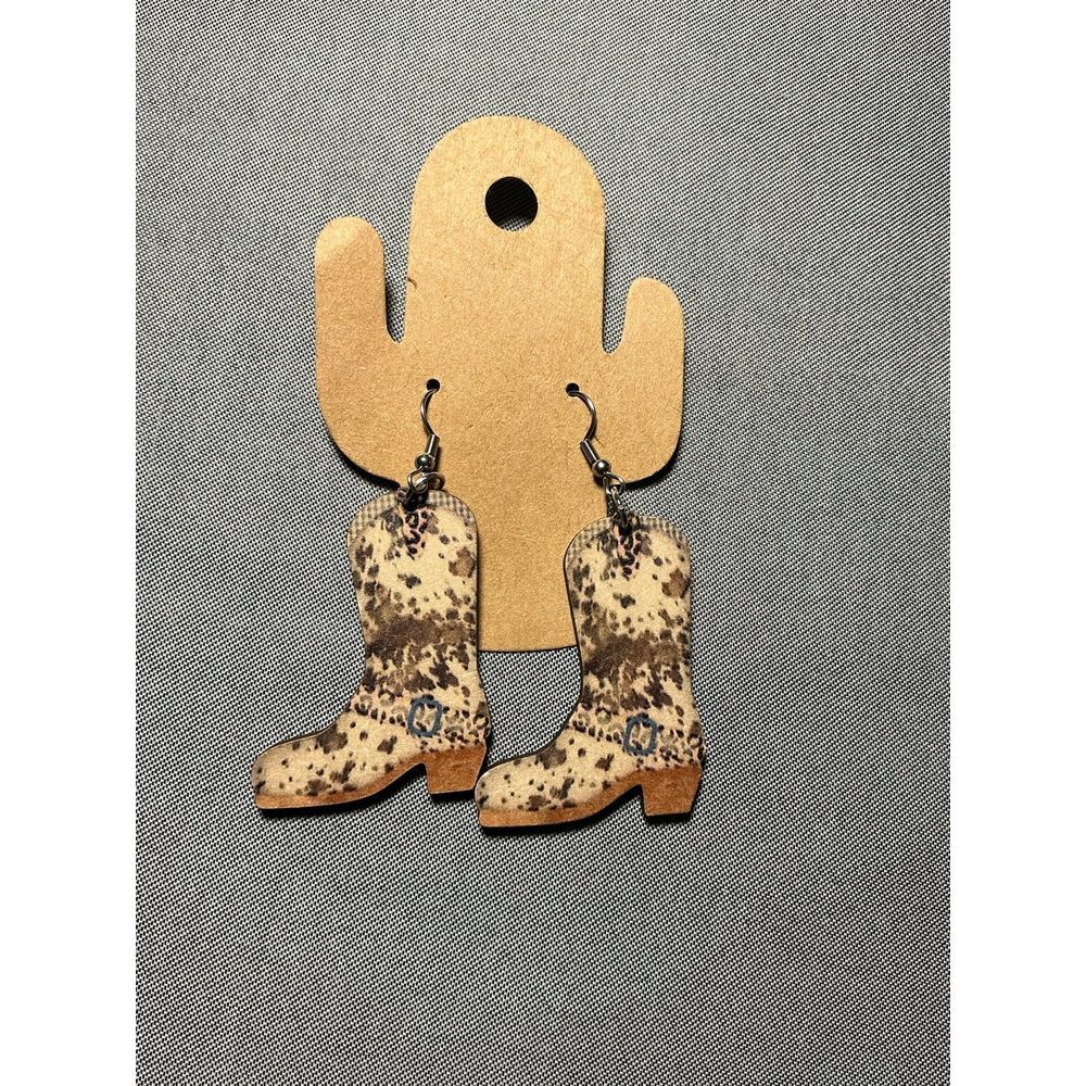 Cowboy boot‎ earrings